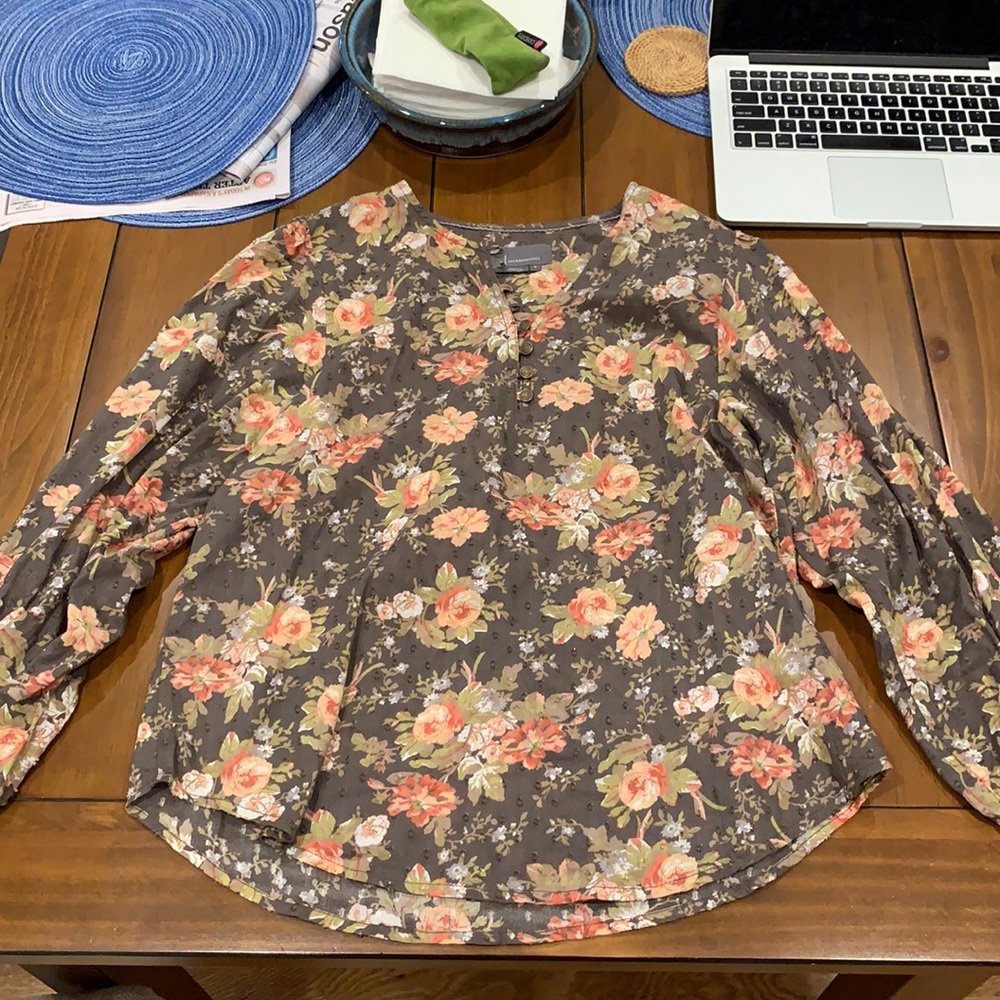 Anthropology long levee shirt